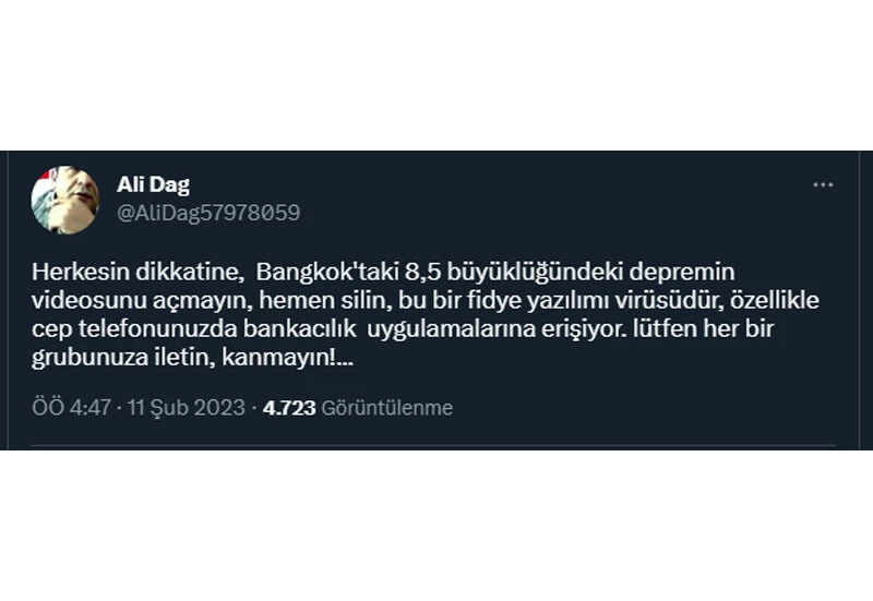 Depremi de fırsata çevirdiler: Telefonunuza gelen bu mesajları sakın açmayın!