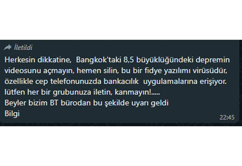 Depremi de fırsata çevirdiler: Telefonunuza gelen bu mesajları sakın açmayın!
