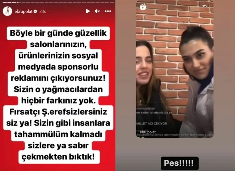 Ebru Polat o detaya dikkat çekerek öfke kustu: Fırsatçı şerefsizlersiniz!