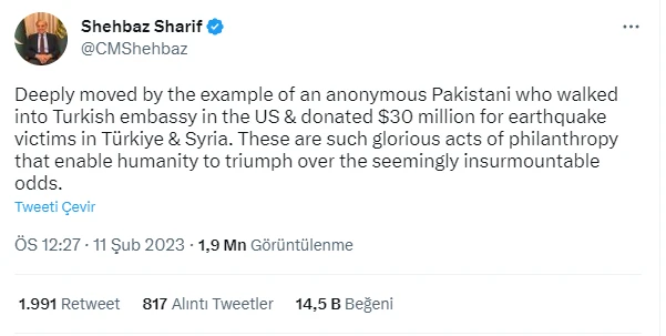 Pakistan'da bir kişinin Türkiye'ye onlarca kişiye milyon dolarlık yardım yaptı! Ülkede sesler yükseldi