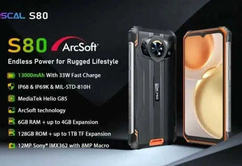 Şarj sorununu tarihe karıştıran telefon: 13.000 mAh’lik Oscal S80 uygun fiyatıyla tanıtıldı