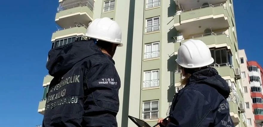 Deprem bölgelerinde 1 milyon 856 bin 864 bağımsız birimde hasar tespit çalışması yapıldı