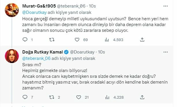 ‘İstanbul büyük risk altında’ diyen Naci Görür'e Doğa Rutkay isyan etti: Artık yeter!