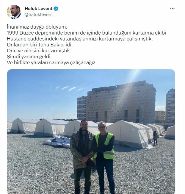 Haluk Levent, enkazdan çıkan 10 günlük bebeğe isim verdi!