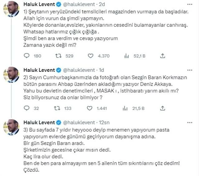 Haluk Levent kendisine dolandırıcı diyen Deniz Akkaya'yı topa tuttu: Şeytanın yeryüzündeki temsilcisi!