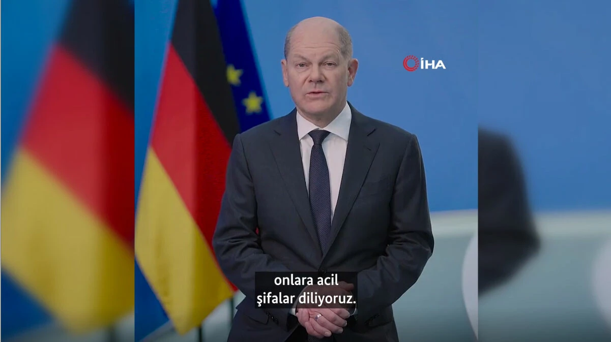 Almanya Başbakanı Scholz'dan Türkiye'ye Türk atasözü ile dayanışma mesajı: Gerçek dost kötü günde belli olur