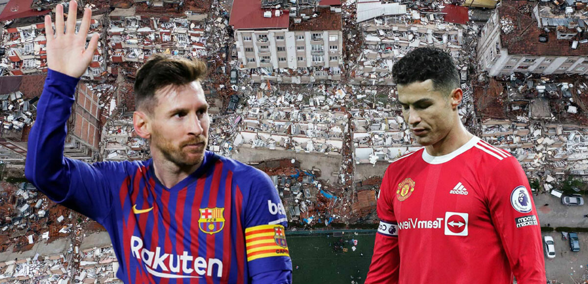 Deprem yardımlarıyla Lionel Messi kalpleri fethederken Cristiano Ronaldo eleştirilerin hedefinde