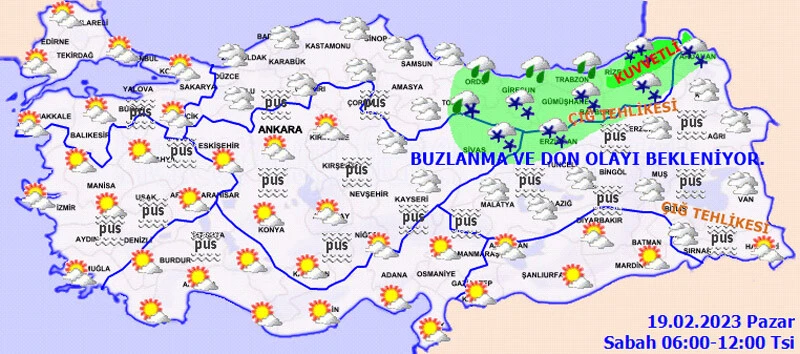 Meteoroloji il il uyardı: Kuvvetli geliyor, her yer beyaza bürünecek (19 Şubat hava durumu)