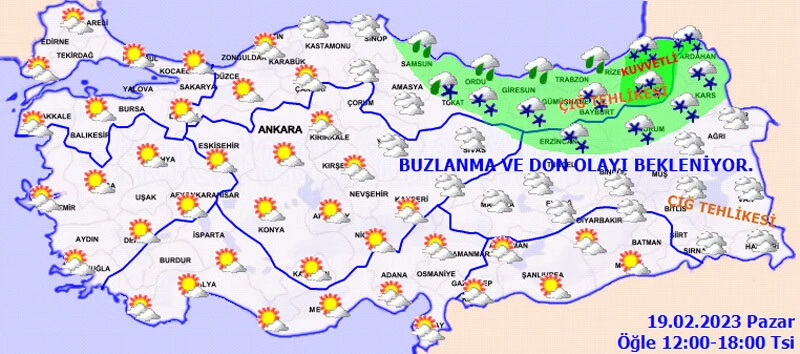 Meteoroloji il il uyardı: Kuvvetli geliyor, her yer beyaza bürünecek (19 Şubat hava durumu)