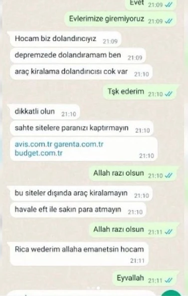 Depremzede diye dolandırmadı: Diyaloglar sosyal medyaya damga vurdu