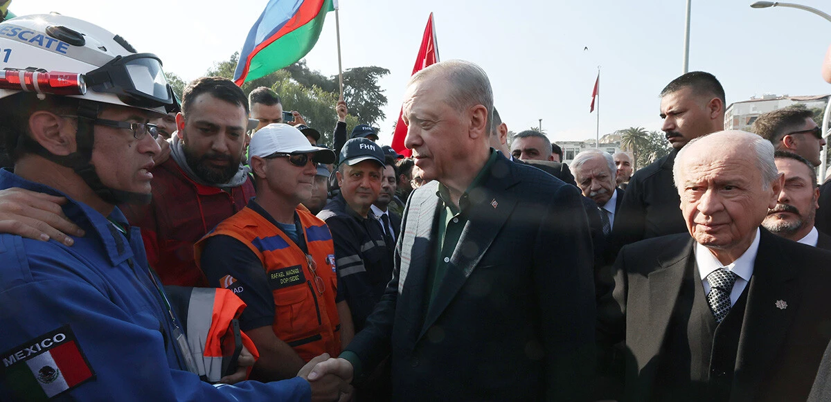 Cumhurbaşkanı Erdoğan ve Devlet Bahçeli, deprem bölgesinde