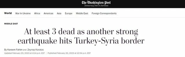 Türkiye depremleri Hatay'ın ardından yeniden dünya basınında: Korkular yeniden canlandı enkaz altında kalmak gibi