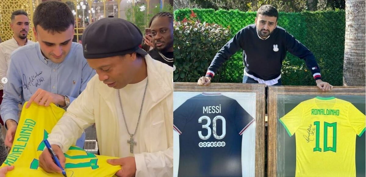 Messi ve Ronaldinho imzalı formalarını 1.2 milyona satan CZN Burak, gelirini AFAD’a bağışladı!