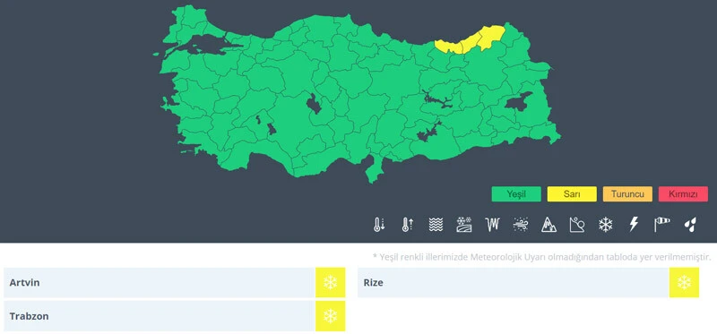 Meteoroloji sarı kodla uyardı: Kar kuvvetli geliyor, dikkatli olun