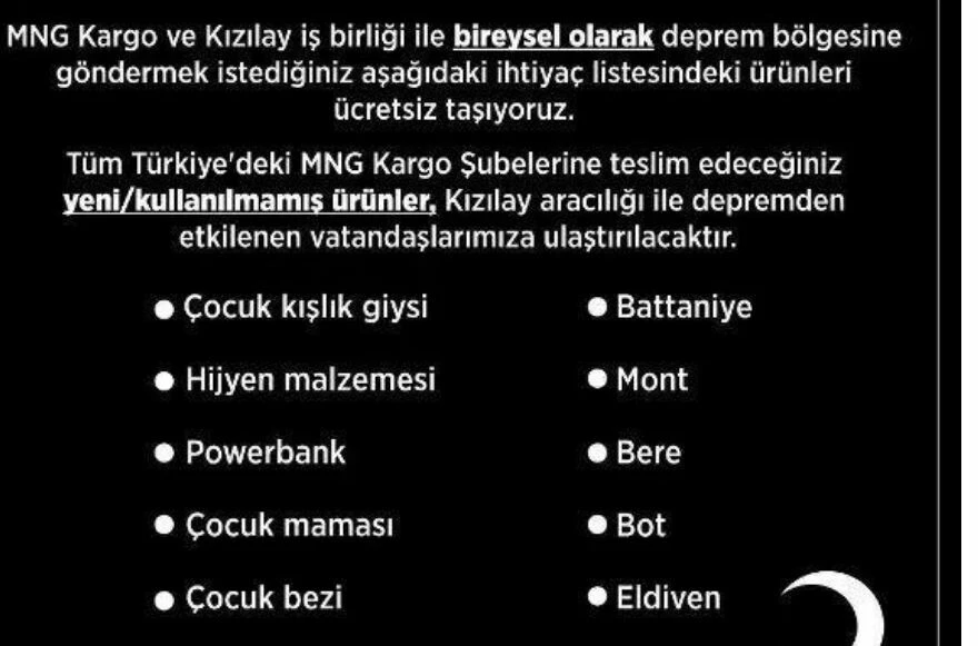Deprem bölgesine kargo gidiyor mu? Deprem nedeniyle kargolar çalışıyor mu? PTT, yurtiçi, Aras Kargo deprem bölgelerine ücretsiz mi?