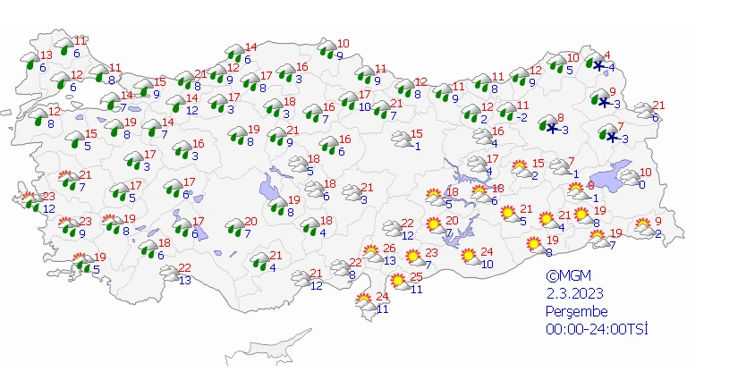 Rüzgar ve yağmura dikkat! Meteoroloji güncel hava tahmin raporunu paylaştı