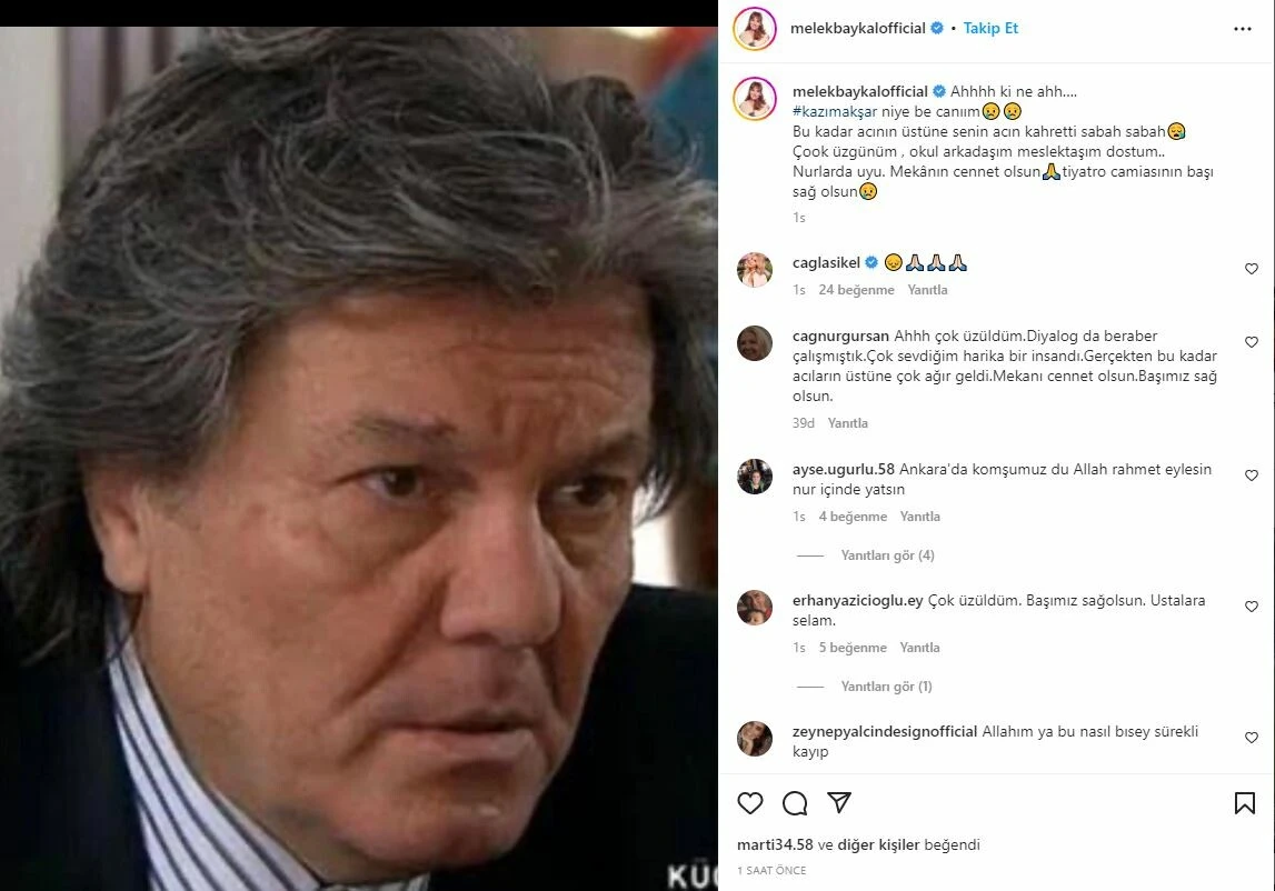 Usta oyuncu Kazım Akşar hayatını kaybetti: Acı haberi yakın arkadaşı Melek Baykal duyurdu!