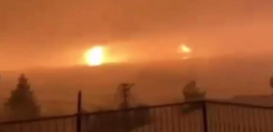 Kahramanmaraş'taki depremde sıra dışı görüntüler! Adıyaman'da tektonik gölden alevler yükseldi