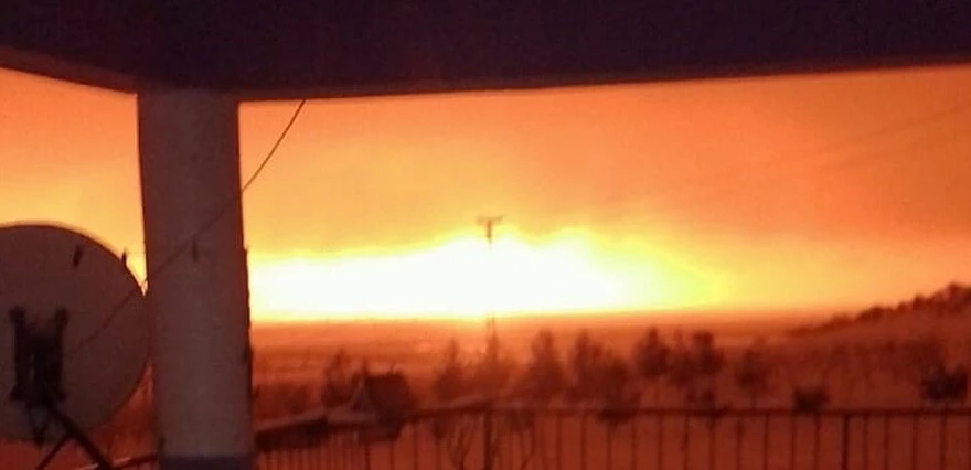 Kahramanmaraş'taki depremde sıra dışı görüntüler! Adıyaman'da tektonik gölden alevler yükseldi