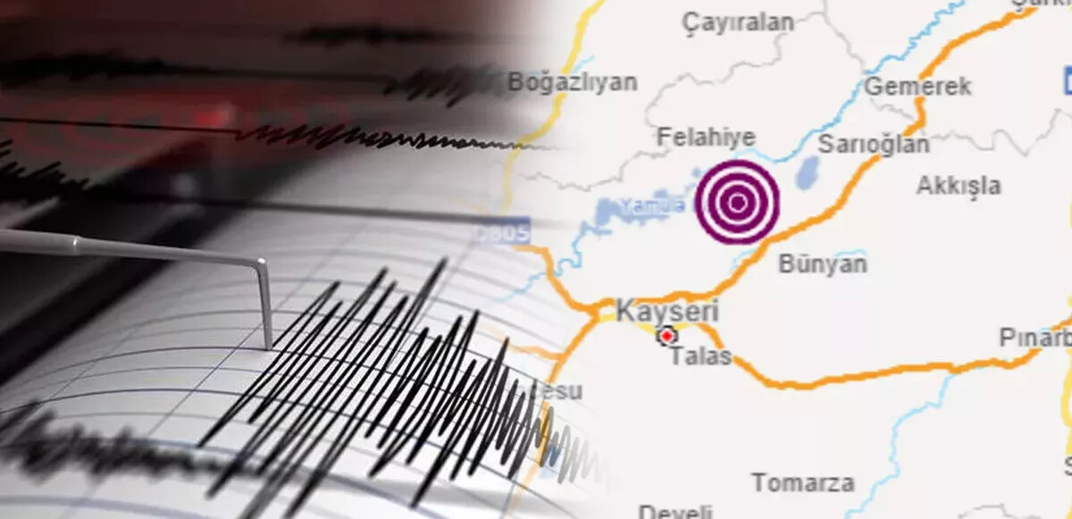 Son dakika! Kayseri&#039;de 4,4 büyüklüğünde deprem meydana geldi