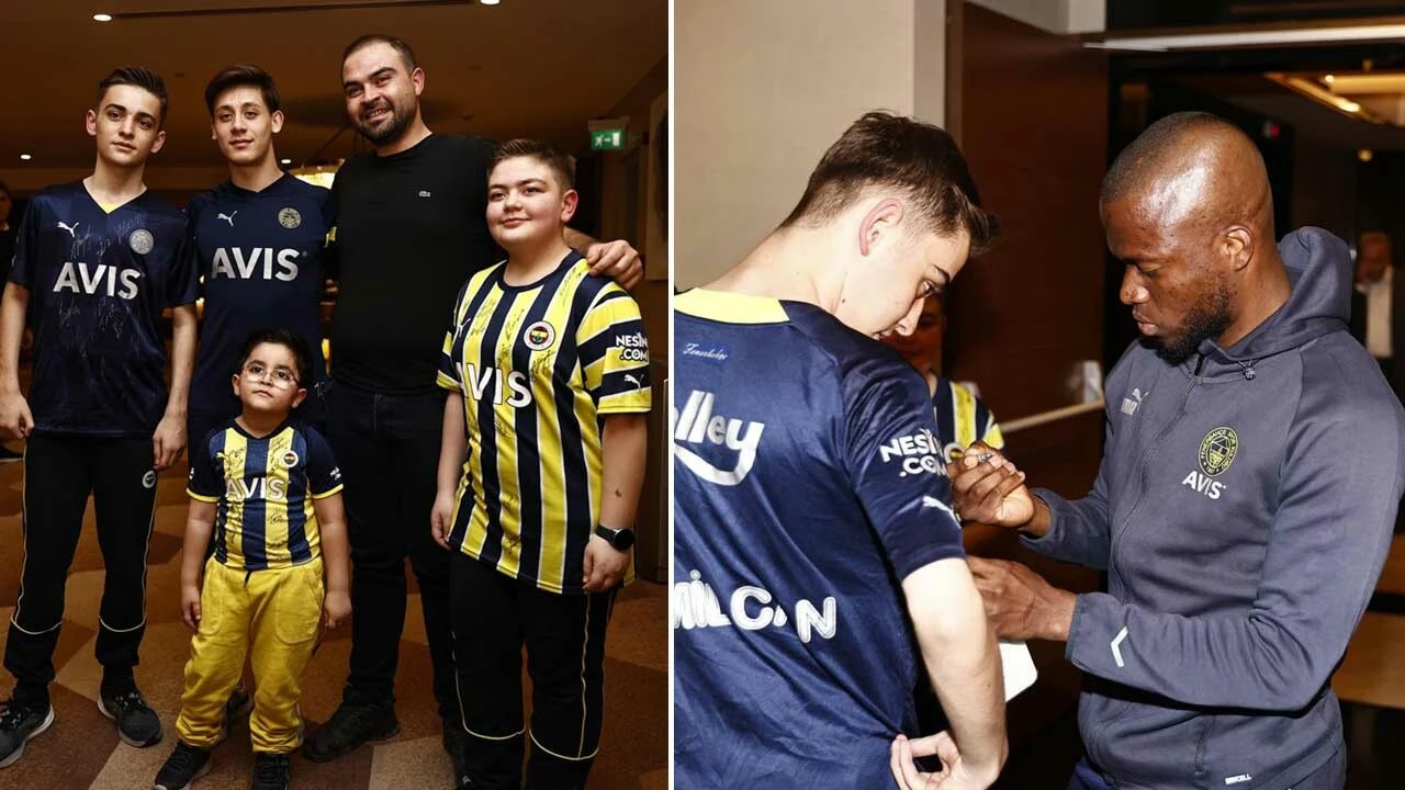 Depremzede Kamilcan Fenerbahçeli oyuncularla buluştu