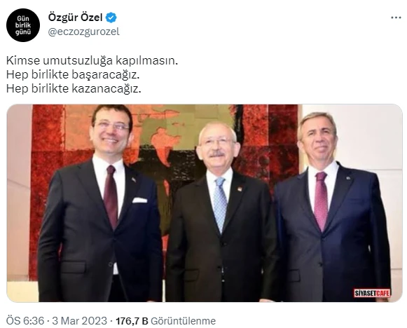 Özgür Özel'den Meral Akşener'in Yavaş ve İmamoğlu çağrısına fotoğraflı cevap