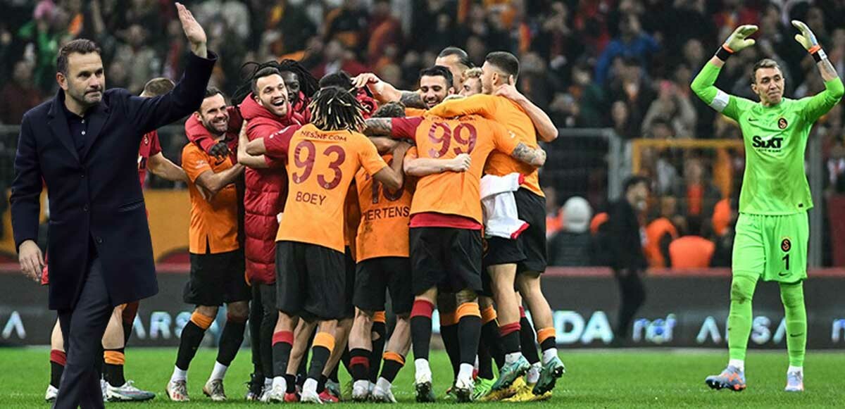 Galatasaray, Beşiktaş&#039;ın rekorunu egale etti: Okan Buruk tarihe geçti!