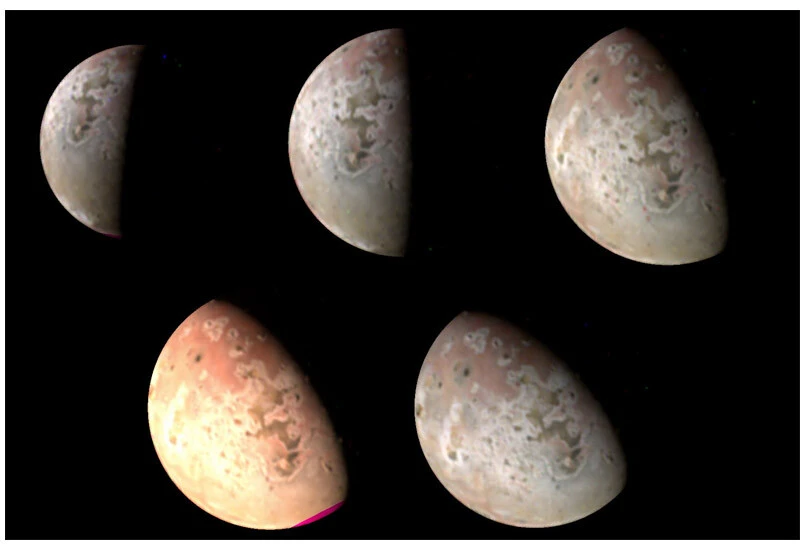 NASA'nın uzay aracı Juno Jüpiter'in uydusu 'lo'yu en net görüntülerle yakaladı