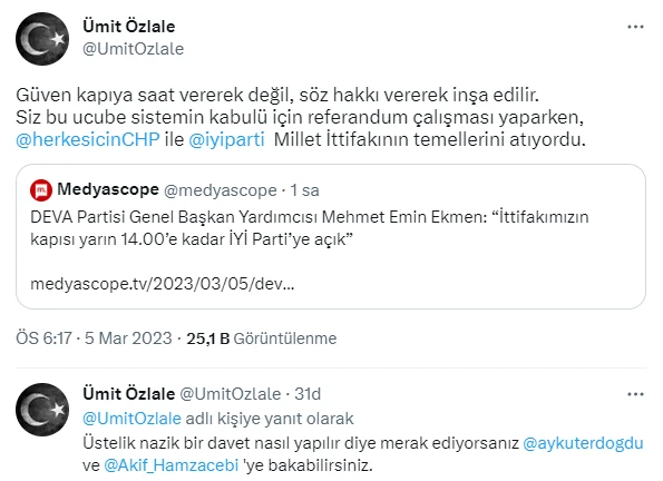 İYİ Parti'den DEVA'nın çağrısına jet cevap: Siz yokken biz vardık mesajı