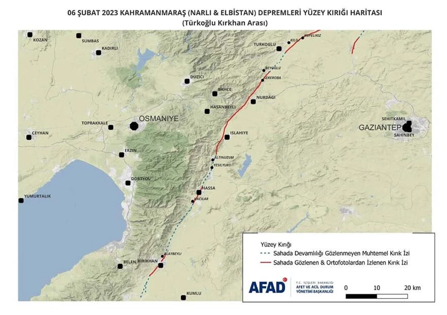 Kahramanmaraş depremlerinin ön değerlendirme raporu hazırlandı: Yer kaymaları ve yıkımlara dikkat çekildi