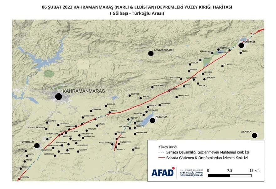 Kahramanmaraş depremlerinin ön değerlendirme raporu hazırlandı: Yer kaymaları ve yıkımlara dikkat çekildi