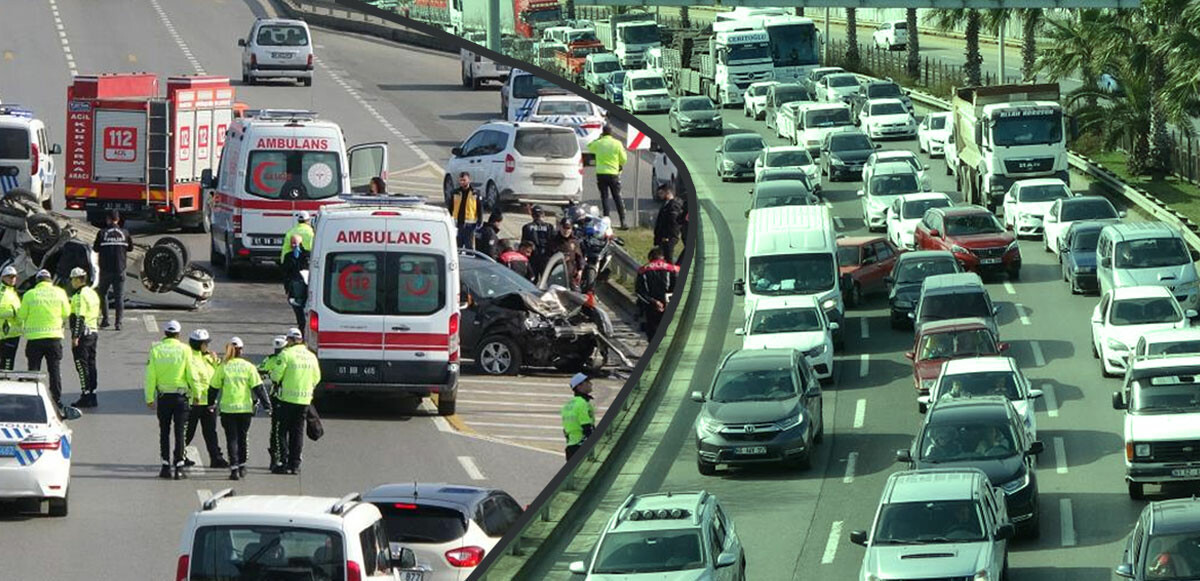 Trabzon&#039;da sahil yolunda feci kaza: Ölü ve yaralılar var