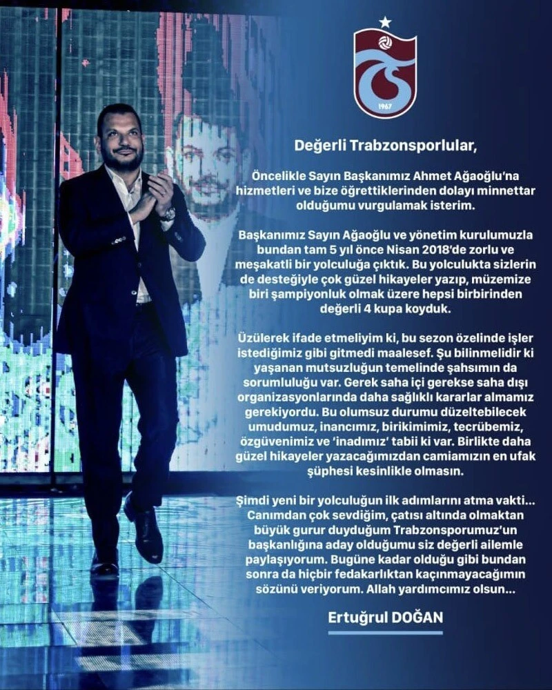 Trabzonspor'da ilk başkan adayı belli oldu