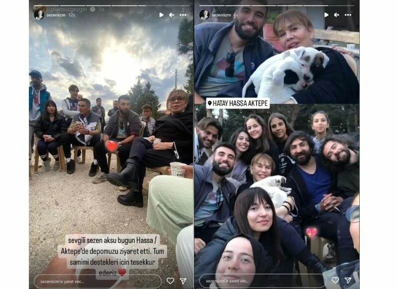 Sezen Aksu, depremzedelere moral vermek için Hatay’a gitti!