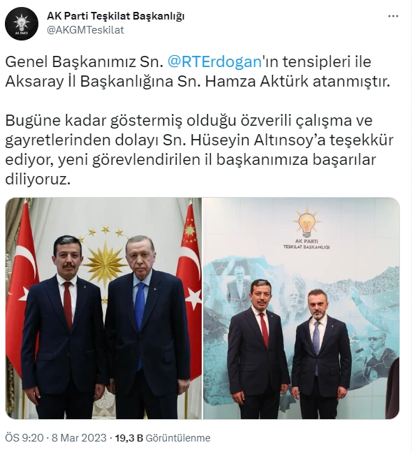AK Parti’de seçim hazırlığı! 5 il başkanlığına atama kararı
