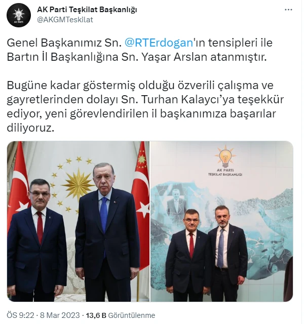 AK Parti’de seçim hazırlığı! 5 il başkanlığına atama kararı