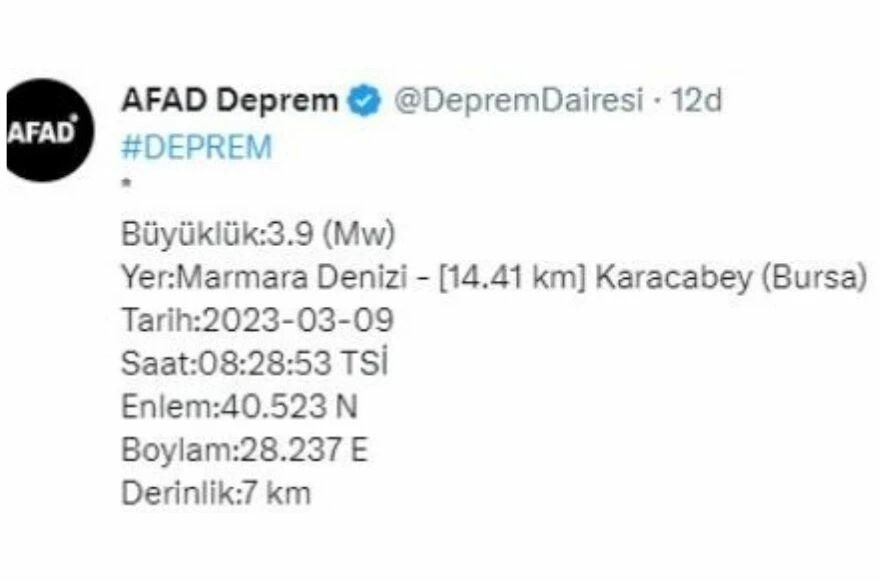 Balıkesir'de deprem mi oldu? Son dakika Bandırma deprem! Marmara Denizi'nde deprem!