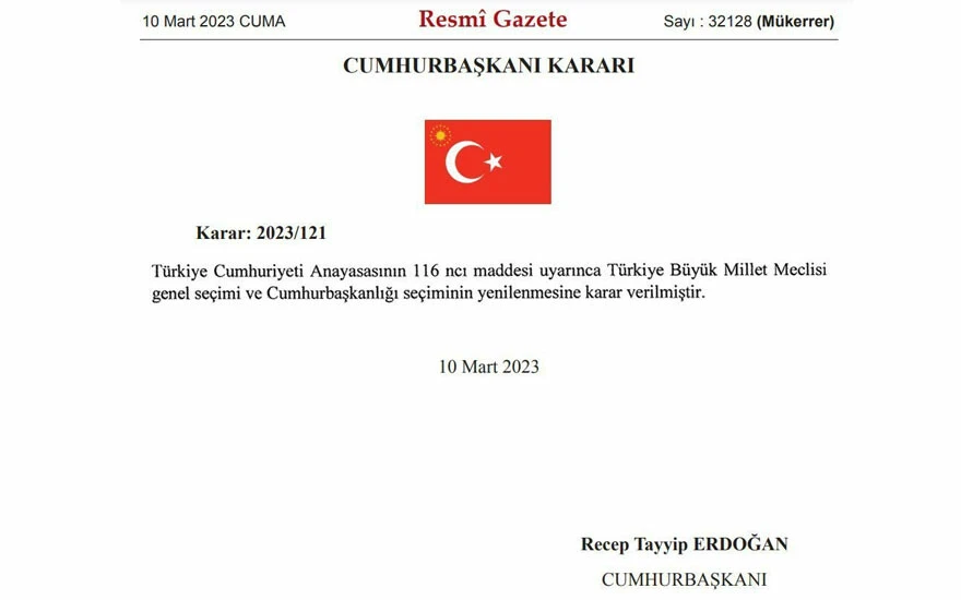 Cumhurbaşkanı Erdoğan seçim tarihini açıkladı, gözler YSK'da!