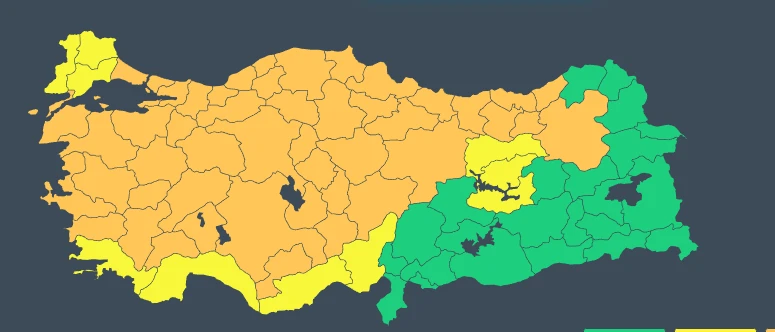 Meteoroloji ve AFAD'dan peş peşe uyarılar! 58 ilde sarı ve turuncu kodlu alarm: Fırtına, sağanak, toz taşınımı... (11 Mart hava durumu)