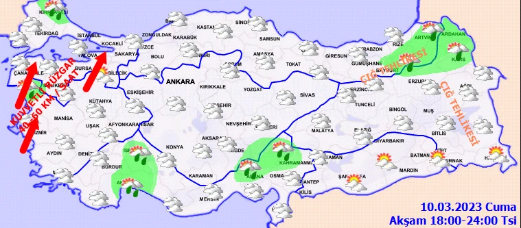 Meteoroloji ve AFAD'dan peş peşe uyarılar! 58 ilde sarı ve turuncu kodlu alarm: Fırtına, sağanak, toz taşınımı... (11 Mart hava durumu)