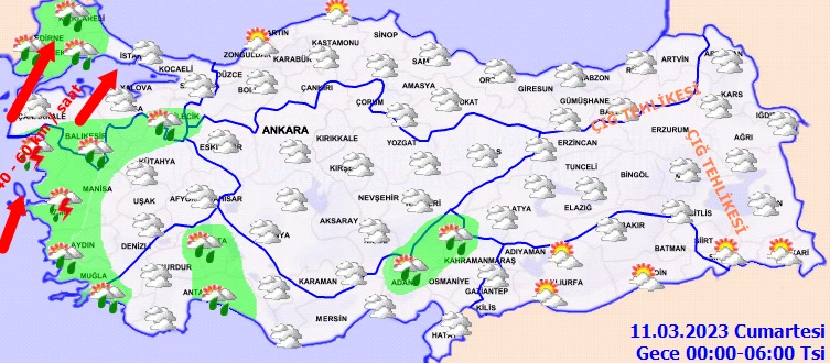 Meteoroloji ve AFAD'dan peş peşe uyarılar! 58 ilde sarı ve turuncu kodlu alarm: Fırtına, sağanak, toz taşınımı... (11 Mart hava durumu)