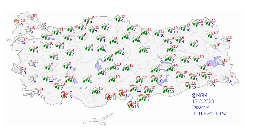 Sıcaklıklar düşüşe geçti, sağanak şiddetini artırdı! Meteoroloji son raporunu paylaştı