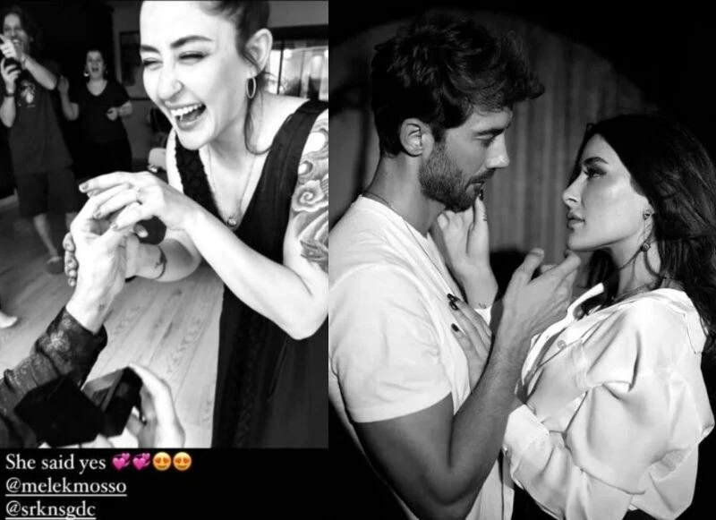 Melek Mosso, klip çekiminde tanıştığı adamın evlilik teklifini kabul etti