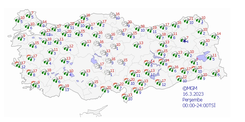 Meteoroloji yeni haftanın hava tahmin raporunu paylaştı: Sağanak ve karla karışık yağmur uyarısı!