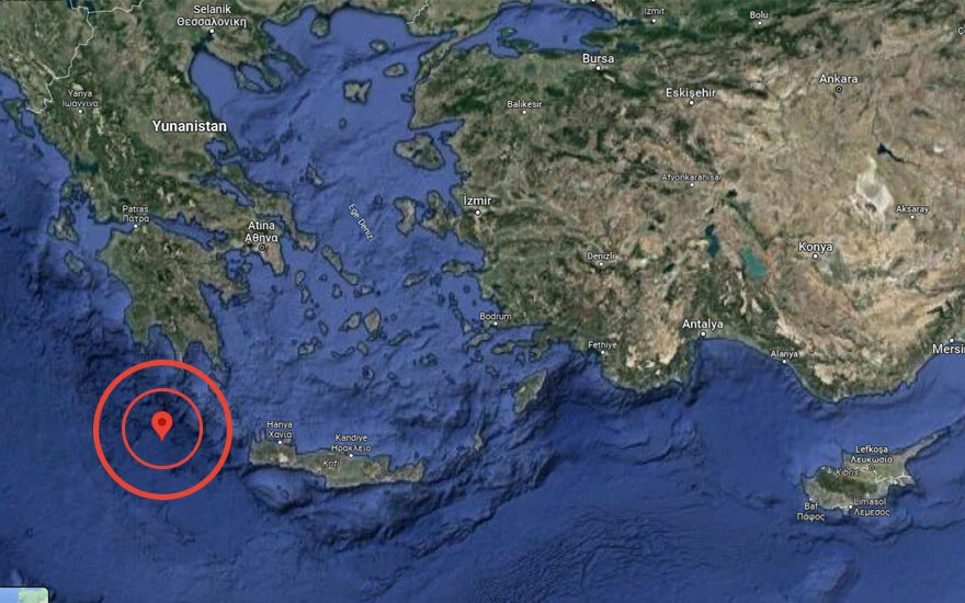Son dakika! Akdeniz açıklarında 5,3 büyüklüğünde deprem!