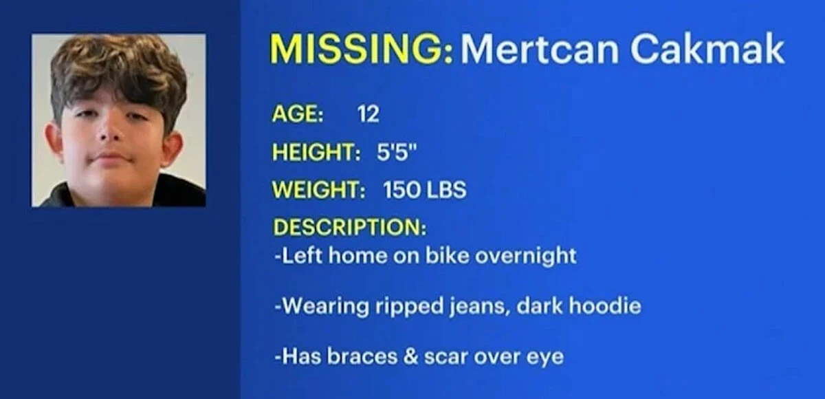 ABD polisi 12 yaşındaki Mertcan Çakmak için harekete geçti! Kayıp çocuk her yerde aranıyor