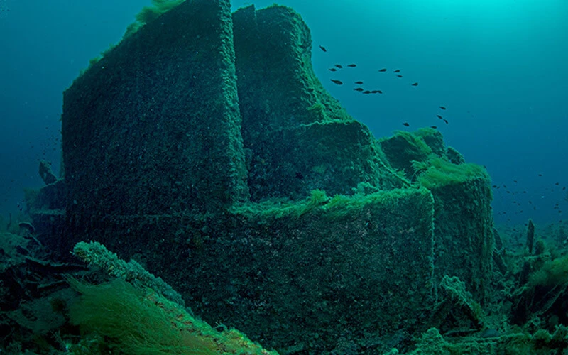 Çanakkale Savaşları'ndan kalma 108 yıllık batık gemiler görüntülendi