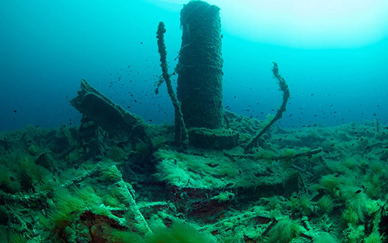 Çanakkale Savaşları'ndan kalma 108 yıllık batık gemiler görüntülendi