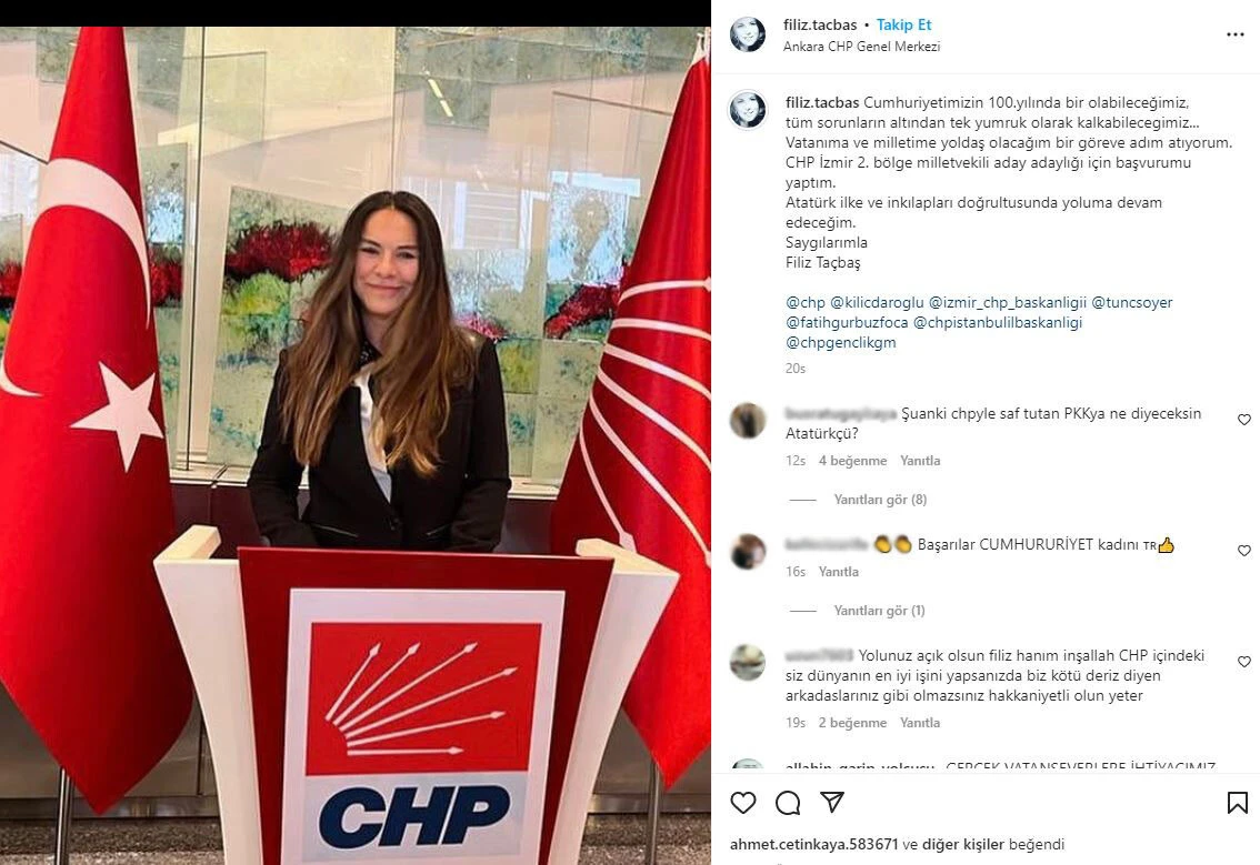 Ünlü oyuncu siyasete atılıyor! İşte Filiz Taçbaş’ın aday adayı olduğu parti