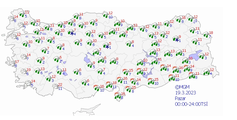 Sağanak ve kar yurdu etkisi altına aldı! Meteoroloji deprem bölgesi başta olmak üzere uyarılarını sıraladı